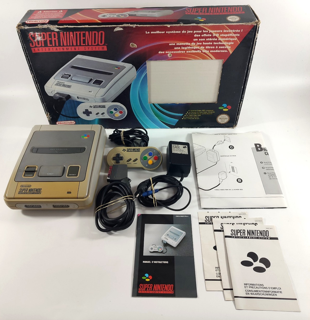 Console Nintendo Super Nintendo SNES SNSP-001A FRA en Boite